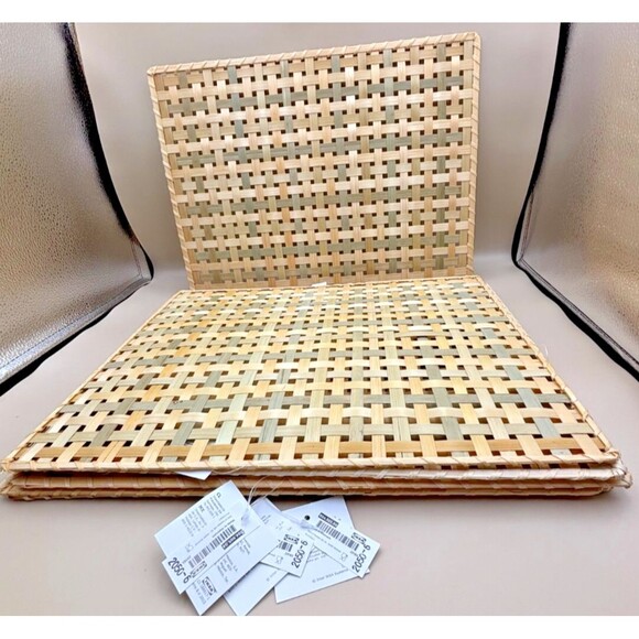 8 IKEA Woven Placemat, Bamboo, 15.35" (SET OF 8)  NEW - Picture 3 of 6